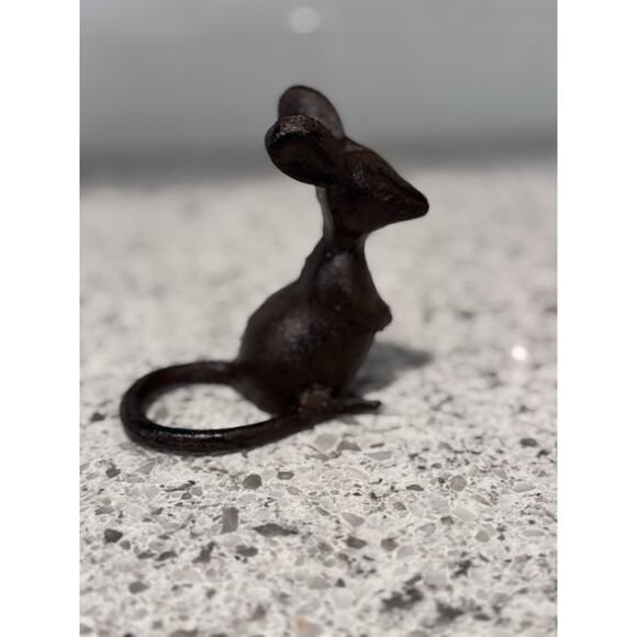 Vintage Cast Iron Mouse Figurine - - Picture 4 of 5